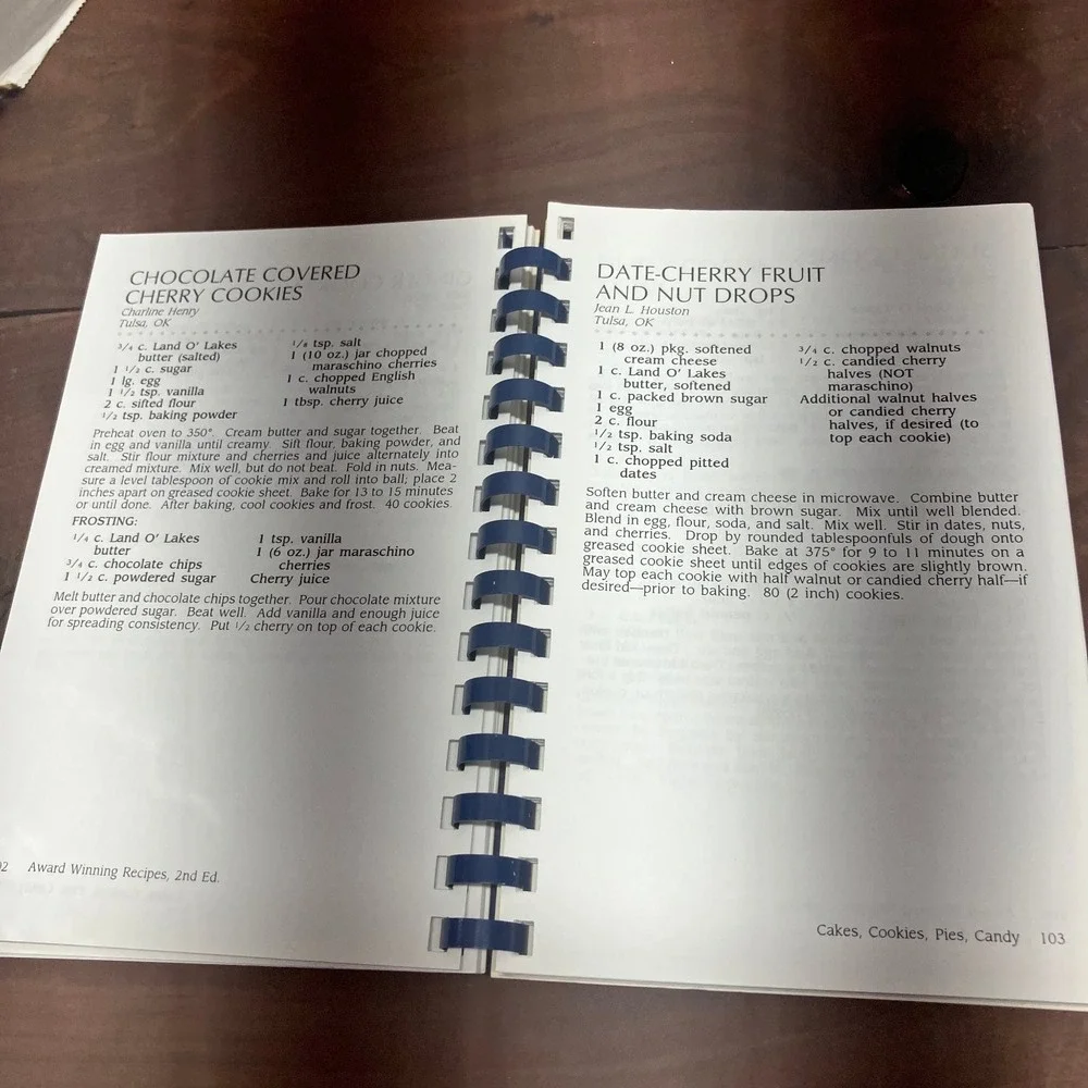 Tulsa State Fair Cookbook 1998 2nd Annual Prize Winning Recipes Oklahoma OK